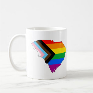 South Carolina State Pride LGBTQ Progress Pride Coffee Mug