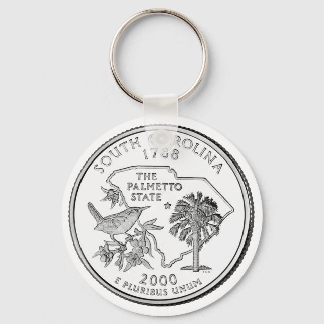 South Carolina State Quarter Key Ring (Front)