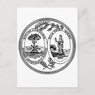 South Carolina State Seal Postcard