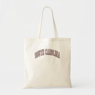 South Carolina State Varsity Style Distressed Tote Bag