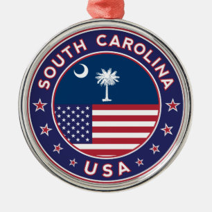 South Carolina sticker, phone case, tote bag Metal Tree Decoration