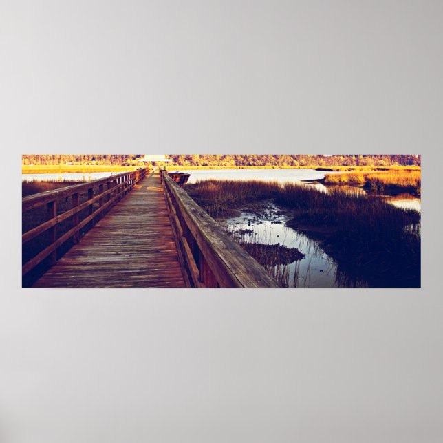 South Carolina Sunset 36x12 Poster (Front)