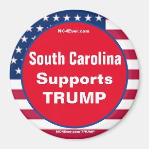 South Carolina Supports TRUMP Patriotic magnet
