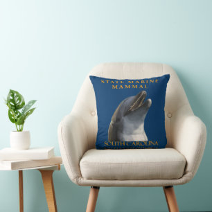 South Carolina Territory Marine Mammal The Dolphin Cushion