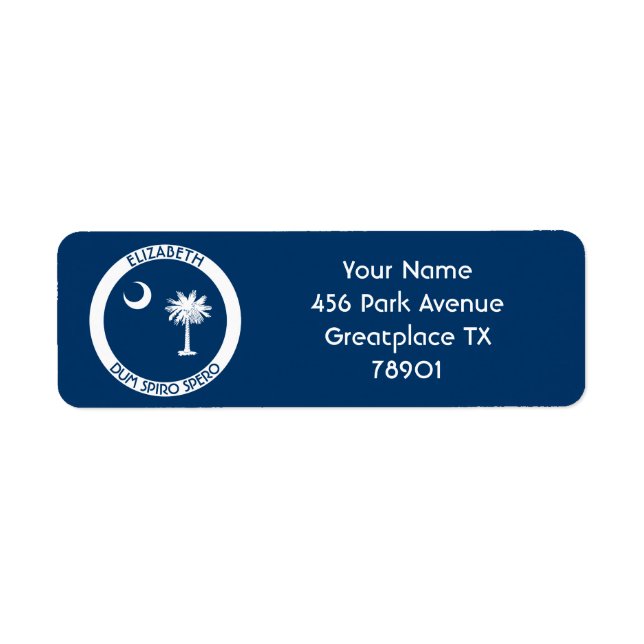 South Carolina The Palmetto State Personal Flag (Front)