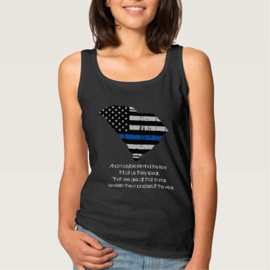 South Carolina Thin Blue Line-Tank Tank Top