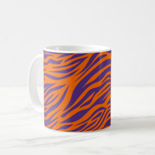 South Carolina Tiger stripes Orange and Purple  Coffee Mug
