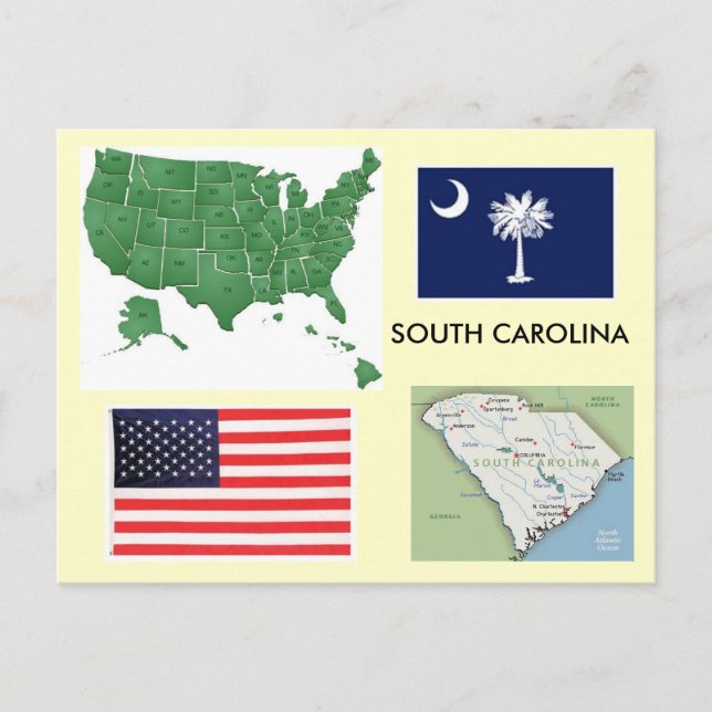 South Carolina, USA Postcard (Front)