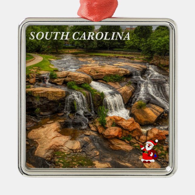 South Carolina Vacation Christmas Ornament (Front)