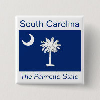South Carolinian Flag Button