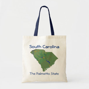 South Carolinian Map Bag