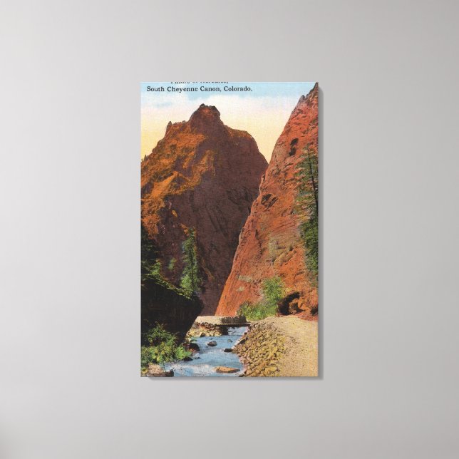South Cheyenne Canyon Canvas Print (Front)