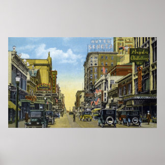 South Clinton Ave. to Main St. 1924 Poster