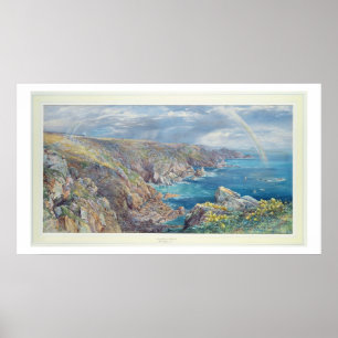 South Coast of Guernsey from the Cribiere, 1862 (w Poster