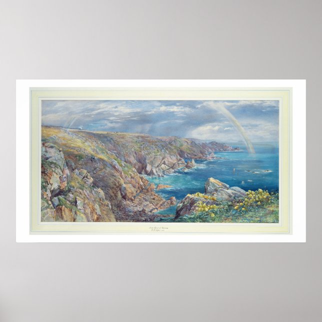 South Coast of Guernsey from the Cribiere, 1862 (w Poster (Front)