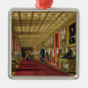 South Corridor, Windsor Castle, 1838 (chromolitho) Metal Tree Decoration