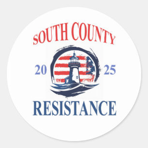 South County Resistance. Sheet of six stickers