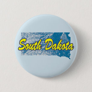 South Dakota 6 Cm Round Badge