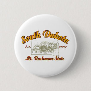 South Dakota 6 Cm Round Badge
