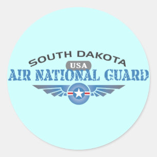 South Dakota Air National Guard Classic Round Sticker
