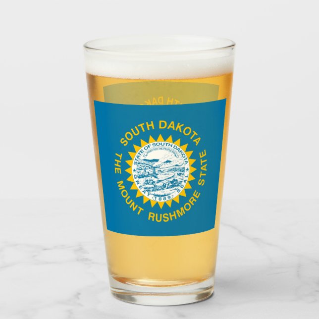 SOUTH DAKOTA BEER GLASS (Front Filled)