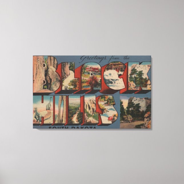 South Dakota - Black Hills - Mt. Rushmore Canvas Print (Front)