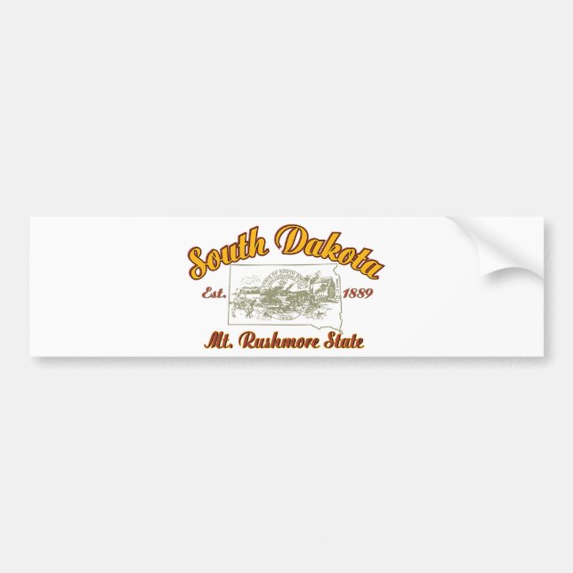 South Dakota Bumper Sticker (Front)