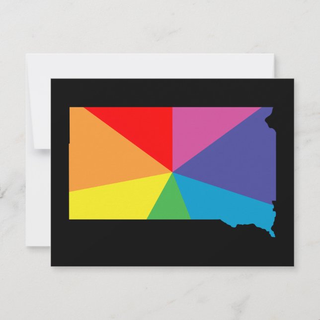 south dakota colour burst invitation (Front)