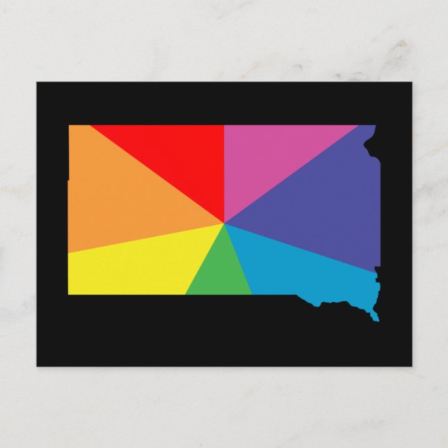south dakota colour burst postcard (Front)