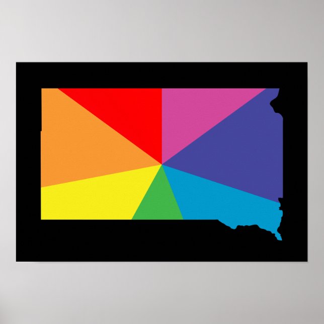 south dakota colour burst poster (Front)