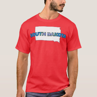 South Dakota Coloured State Letters T-Shirt