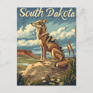 South Dakota Coyote Postcard
