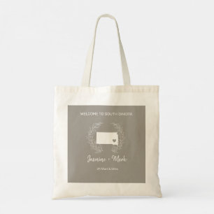 South Dakota Destination Wedding Welcome    Tote Bag