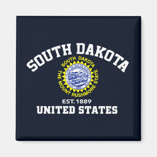 South Dakota Est 1889 USA State Independence Day Magnet