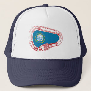 South Dakota Flag Climbing Carabiner Trucker Hat