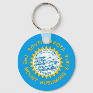 South Dakota flag Key Ring