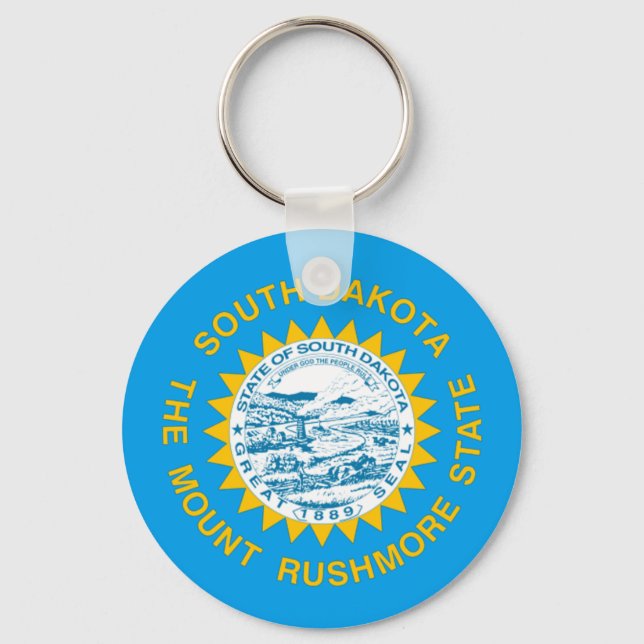 South Dakota flag Key Ring (Front)