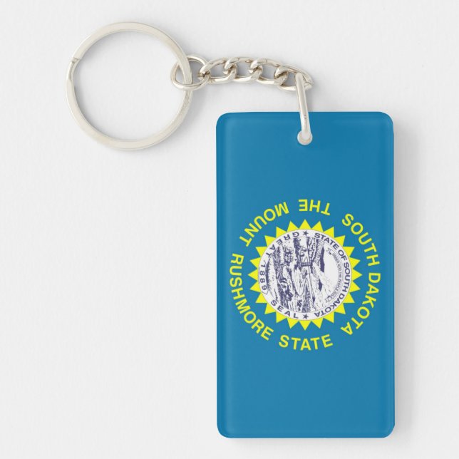 South Dakota flag Key Ring (Front)