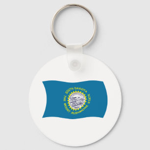 South Dakota Flag Keychain