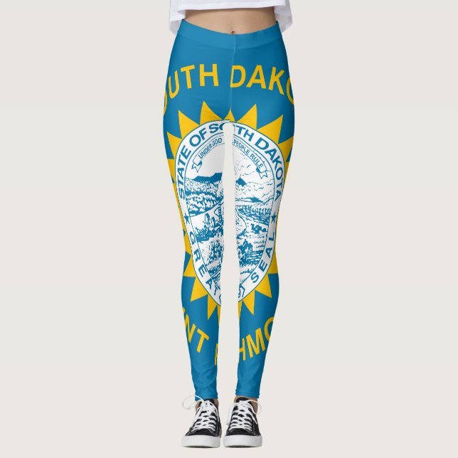 South Dakota Flag Leggings (Front)