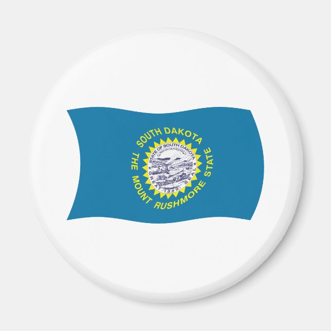 South Dakota Flag Magnet (Front)