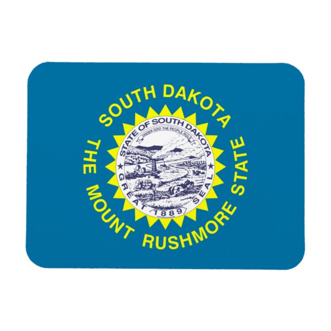 South Dakota Flag Magnet (Horizontal)