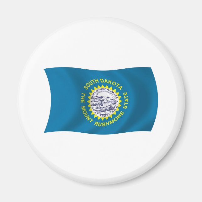 South Dakota Flag Magnet (Front)