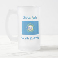 South Dakota Flag Map City Mug