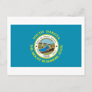 South Dakota Flag Postcard