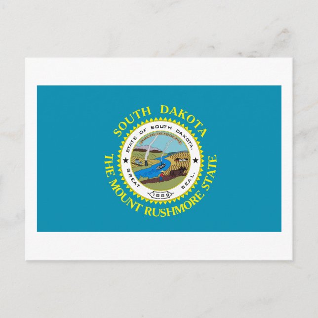 South Dakota Flag Postcard (Front)