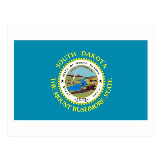 South Dakota Flag Postcard