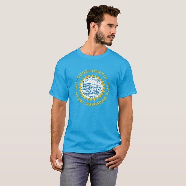 South Dakota flag T-Shirt (Front Full)