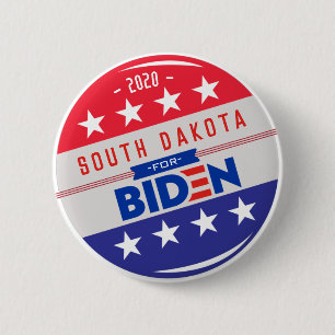SOUTH DAKOTA for Joe Biden for President 2020 6 Cm Round Badge