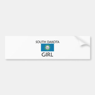 SOUTH DAKOTA GIRL BUMPER STICKER